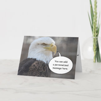Stern Bald Eagle Greeting Card