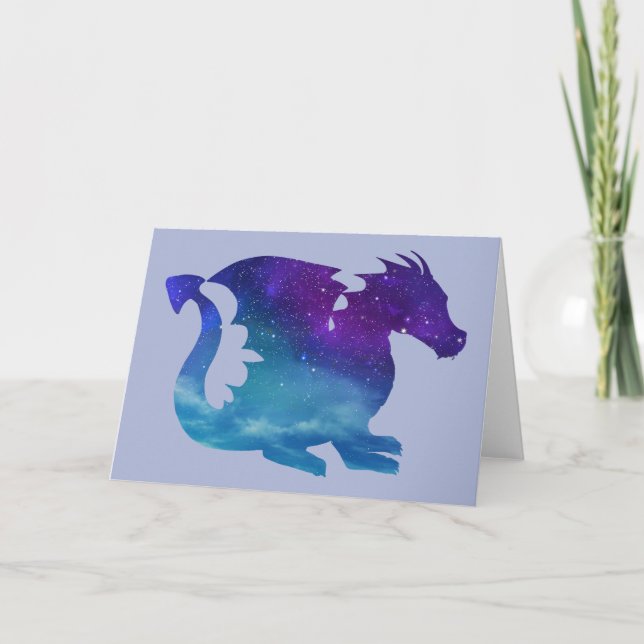 Sterne Galaxis Drache Stars Galaxy Dragon Card (Front)