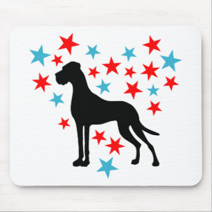 Sternenherz Dogge Mouse Pad