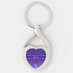 Sternenhimmel blau Muster Keychain