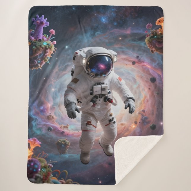 Sternenpfad – Reise durch das Universum´2 Sherpa Blanket (Front)