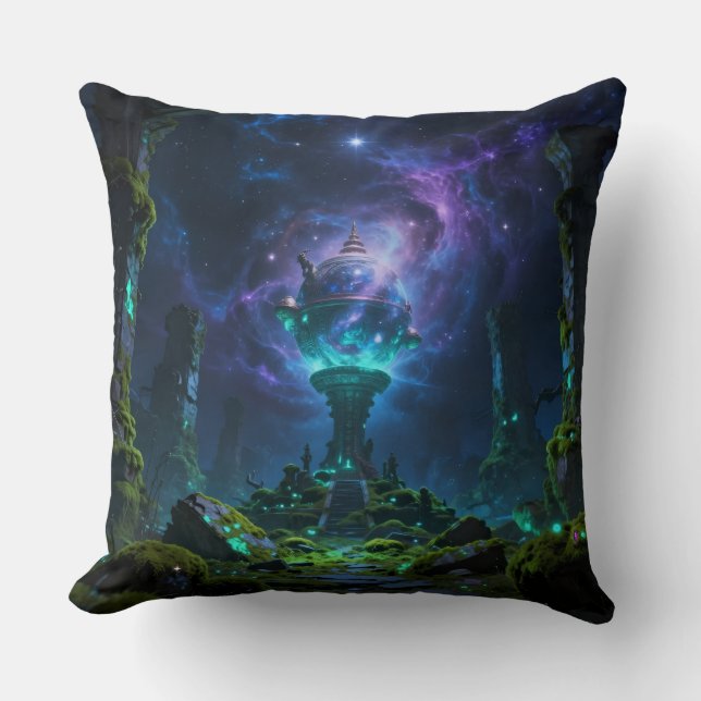 Sternenpfad – Reise durch das Universum Throw Pillow (Front)
