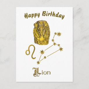 Sternzeichen Löwe - Postcard