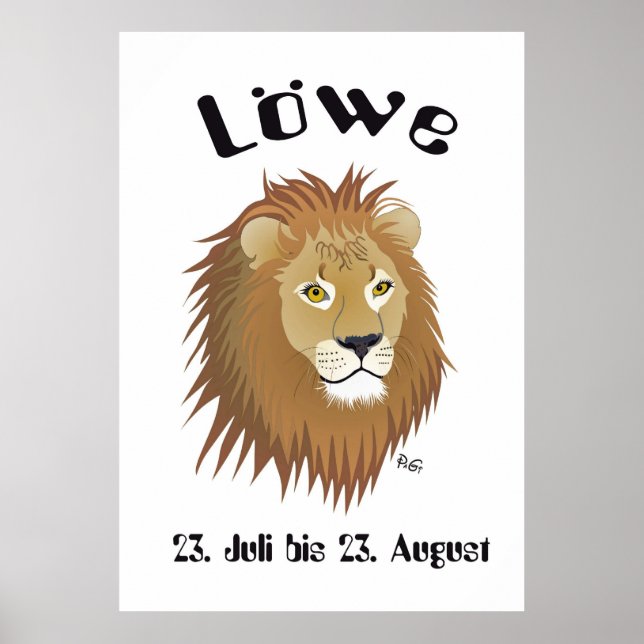 Sternzeichen - Löwe Poster (Front)