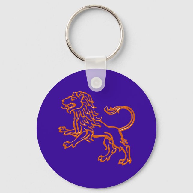 Sternzeichen Löwe zodiac sign Leo Keychain (Front)