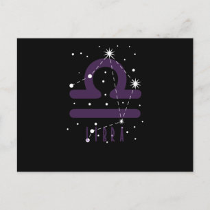 Sternzeichen Waage "Libra" Postcard
