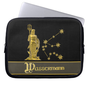 Sternzeichen Wassermann -  Laptop Sleeve