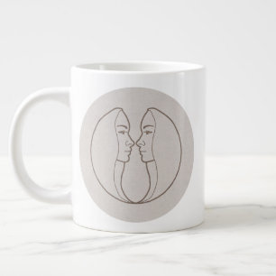 Sternzeichen Zwilling Large Coffee Mug
