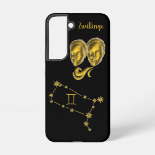 Sternzeichen Zwillinge, gold -  Samsung Galaxy Case