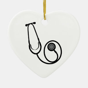 Stethoscope Ceramic Ornament