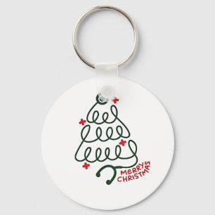 Stethoscope Christmas Tree Lights Nursing Scrubs  Keychain