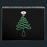 Stethoscope Christmas Tree Nurse Scrub Xmas  Calendar<br><div class="desc">Stethoscope Christmas Tree Nurse Scrub Xmas</div>