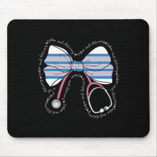Stethoscope Coquette Bow Ba1  Mouse Pad