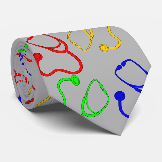 Stéthoscope dans une cravate (Roulé)