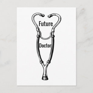Stethoscope Design For Aspiring Doctors Postcard