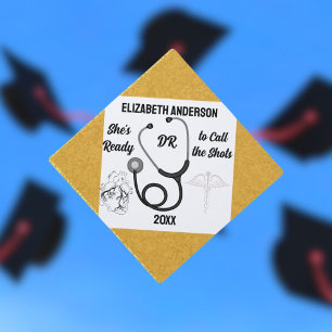 Stethoscope Doctor Graduation DR Grad Gift Cap Topper