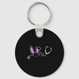 Stethoscope Easter Bunny Nurse Doctor Egg Ears  Keychain