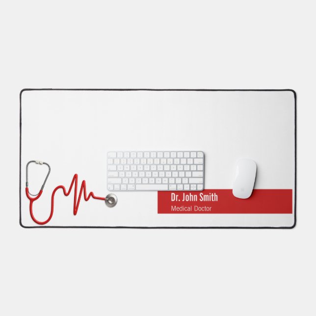 Stethoscope ECG Wave EKG Heartbeat Line Médicale (Clavier et souris)