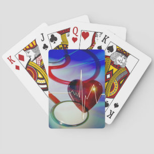 Stéthoscope et Cartes de jeu Heartbeat