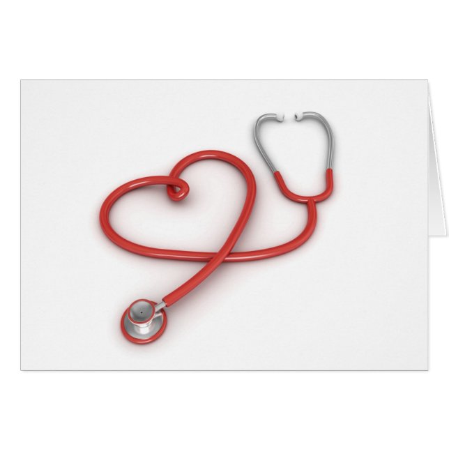 Stéthoscope et coeur (Devant horizontal)
