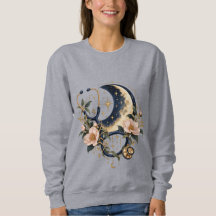 Stéthoscope Floral Céleste Sweatshirt Femme Docteu
