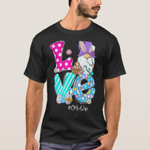 Stethoscope Gnome Cma Life Nurse Funny Easter Day T-Shirt