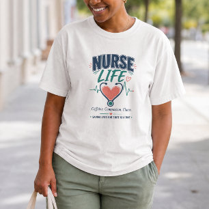 Stethoscope Heart Nurse Quote T-Shirt