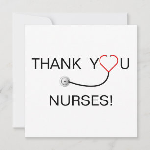 Stethoscope Heart Nurse Thank You