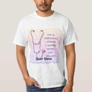Stethoscope Heart Surgical Nurse T-Shirt