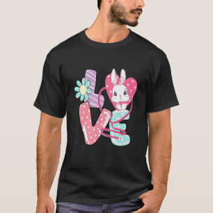 Stethoscope Love Easter Nurse Life Rabbit Nurse T-Shirt