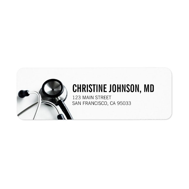 Stethoscope Médicale | Adresse de retour de l'infi (Devant)