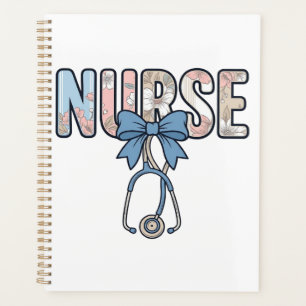 Stéthoscope Nurse Bow Floral Vintage