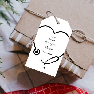 Stethoscope Nurse Healthcare Colleague Thank You  Gift Tags