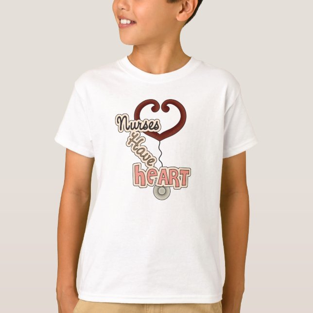 Stethoscope Nurses Have Heart T-shirts and GIfts (Front)
