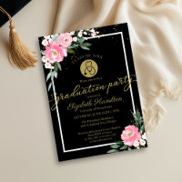 Stethoscope Nursing School Grad Party Pink Floral 