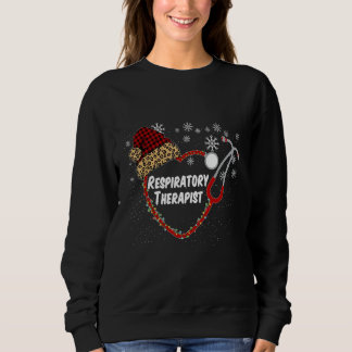 Stethoscope Respiratory Therapist Christmas Nurse Sweatshirt