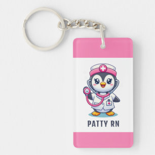 Stethoscope rose Infirmier pinguin mignon personna