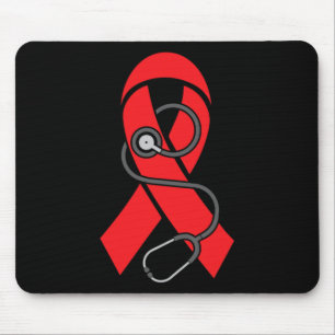 Stethoscope- Sickle Cell Anemia Awareness Supporte Mouse Pad