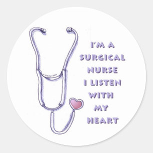 Stethoscope Surgical Nurse autocollant