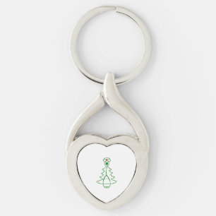 Stethoscope Tree (green)   Keychain