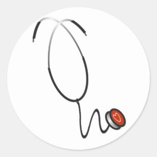 Stethoscope Tshirts and Gifts Classic Round Sticker
