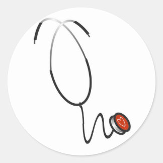 Stethoscope Tshirts and Gifts Classic Round Sticker