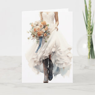 Stetson & Lace Wedding: Galloping Grace Card