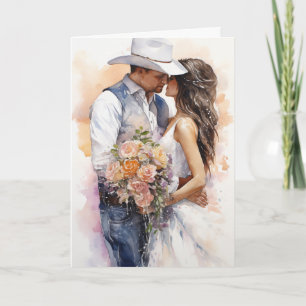 Stetson & Lace Wedding: Lariat of Love Card