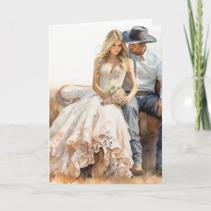 Stetson & Lace Wedding: Whispers on the Wind Card