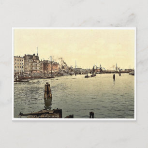 Stettin Harbour, Pommeraina, Germany (i.e., Szczec Postcard
