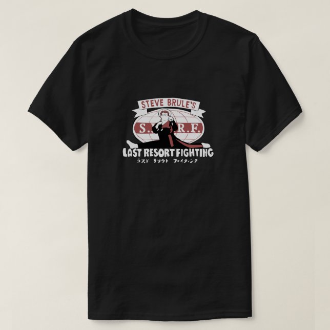 Steve Brule's Last Resort Fighting Fitted Scoop T-Shirt (Design Front)