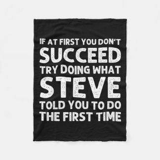 Steve Gift Name D Birthday Funny Christ  Fleece Blanket