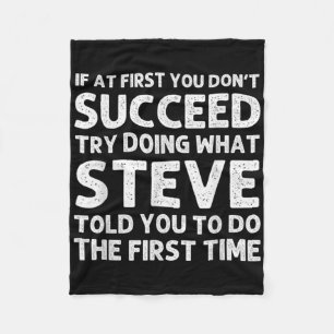 Steve Gift Name D Birthday Funny Christ T Shirt  Fleece Blanket