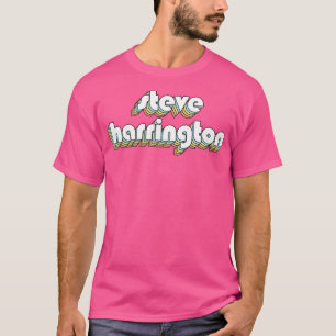 Steve Harrington Retro Rainbow Typography Faded St T-Shirt